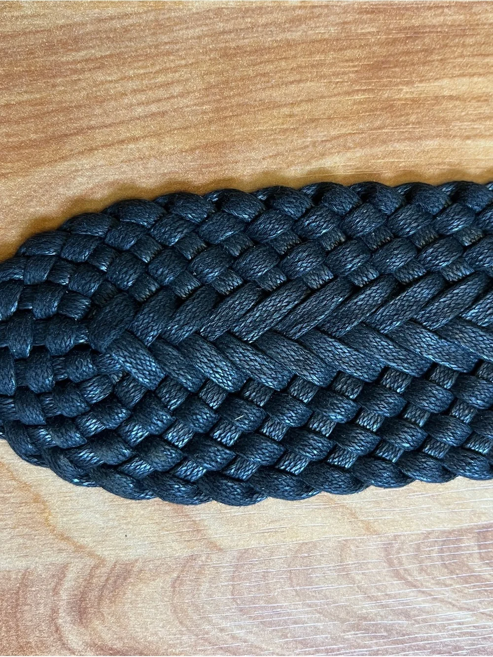 Woven Braided Women's Belt in Black - Unbranded 38”